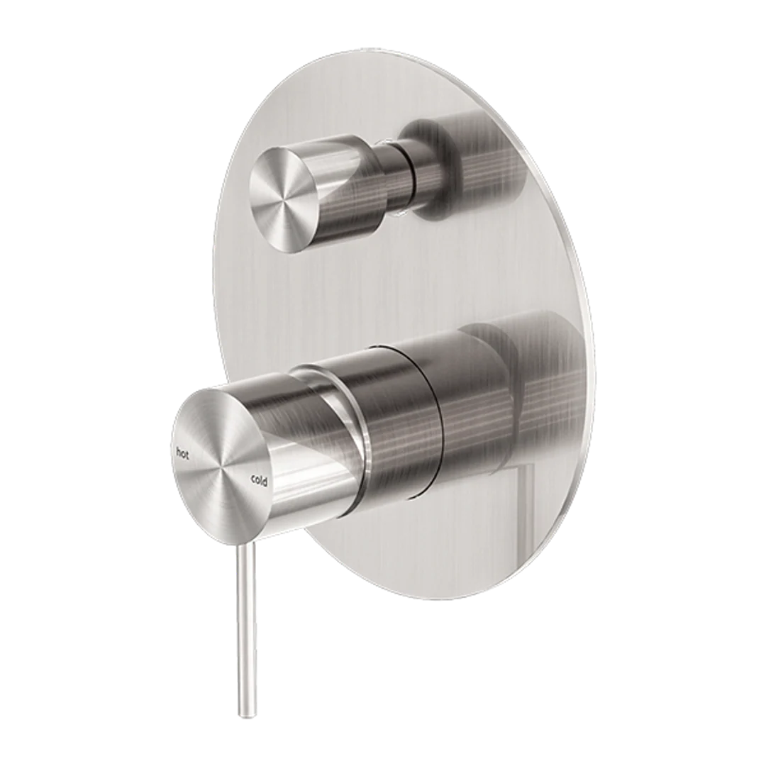 Nero Mecca Shower Mixer With Diverter Brushed Nickel