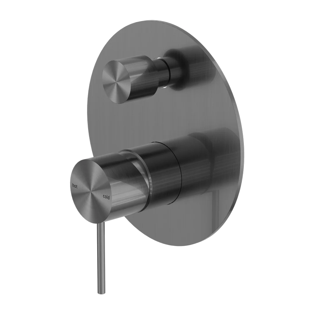 Nero Mecca Shower Mixer With Diverter Gun Metal - Image 2
