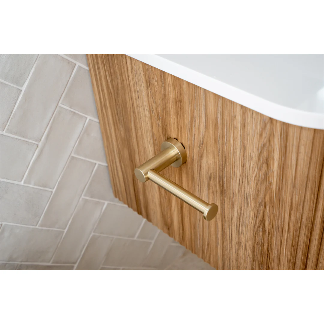 Nero Mecca Toilet Roll Holder Brushed Gold - Image 6