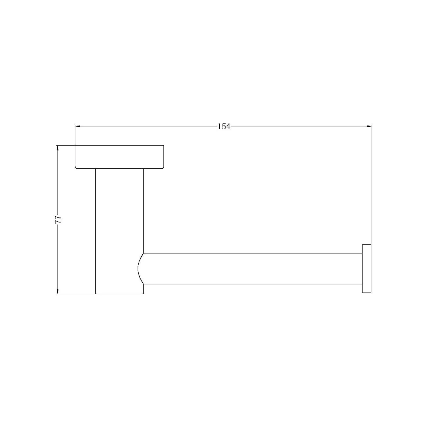Nero Mecca Toilet Roll Holder Brushed Nickel - Image 7