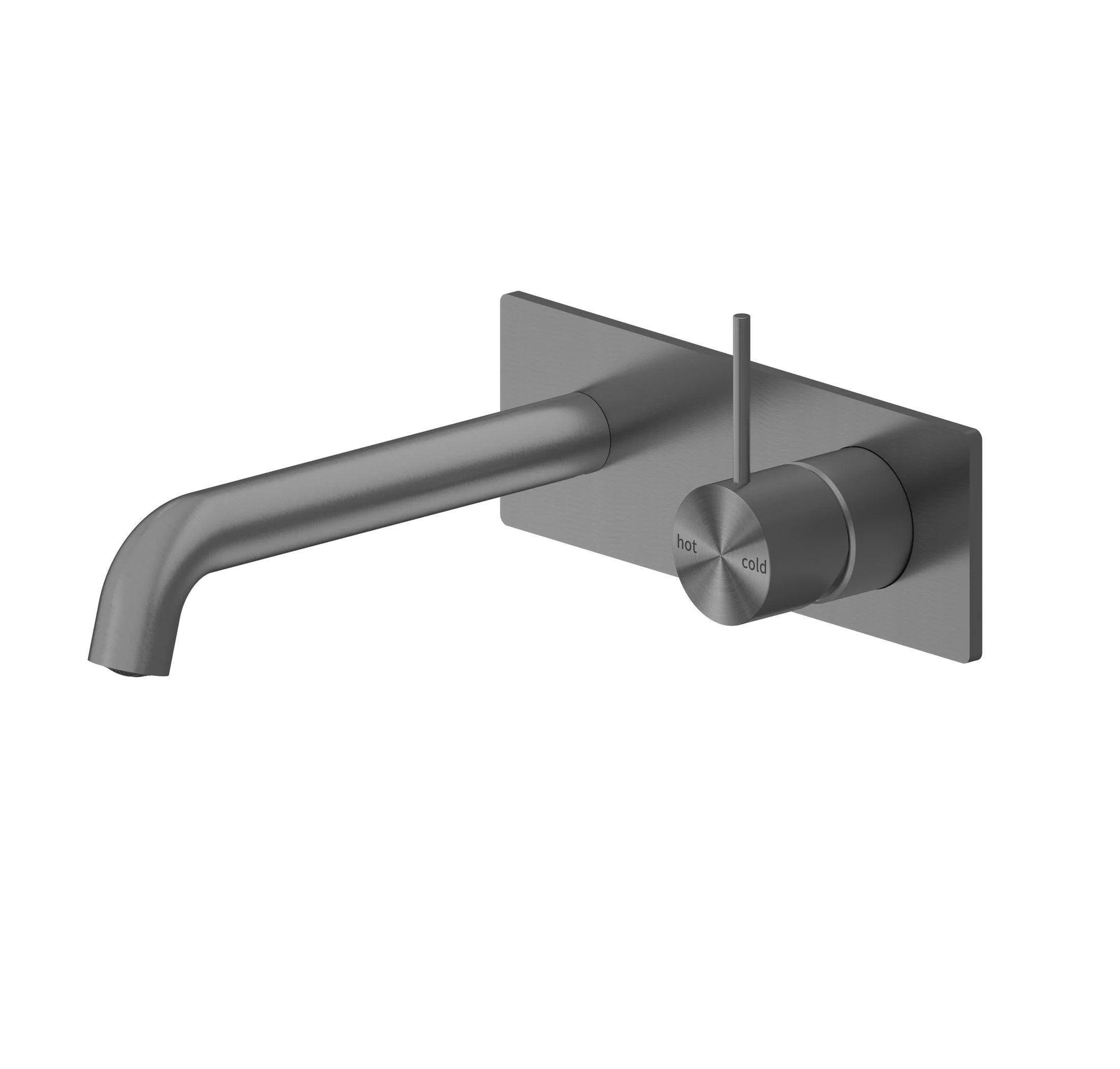 Nero Mecca Wall Basin Mixer Handle Up 160Mm Spout Gun Metal - Image 4