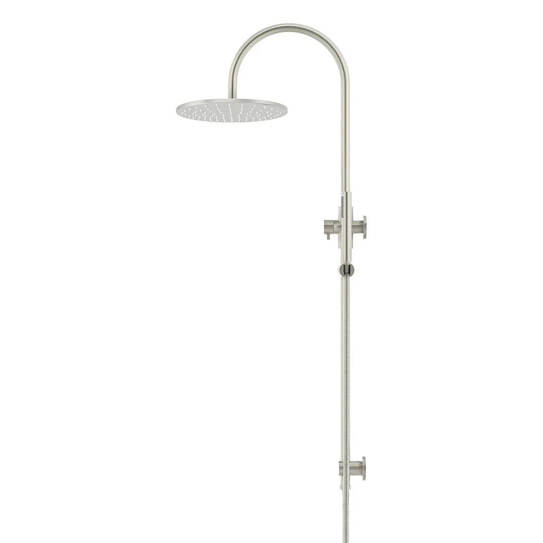 Meir 300Mm Round Overhead Shower Set Single Function Hand Shower Brushed Nickel - Image 2