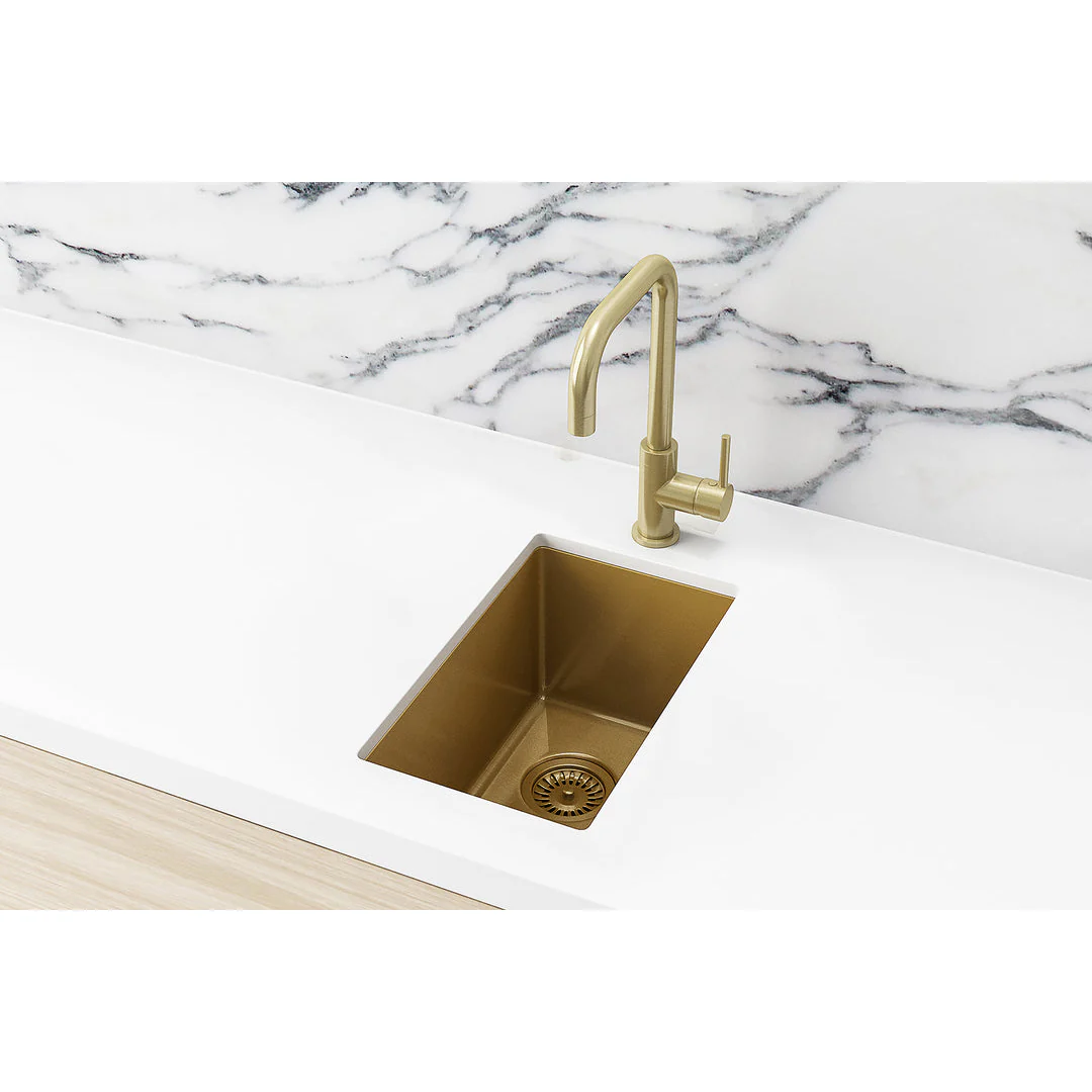 Meir Bar Sink Single Bowl 382mm X 272mm - Brushed Bronze Gold - Image 5