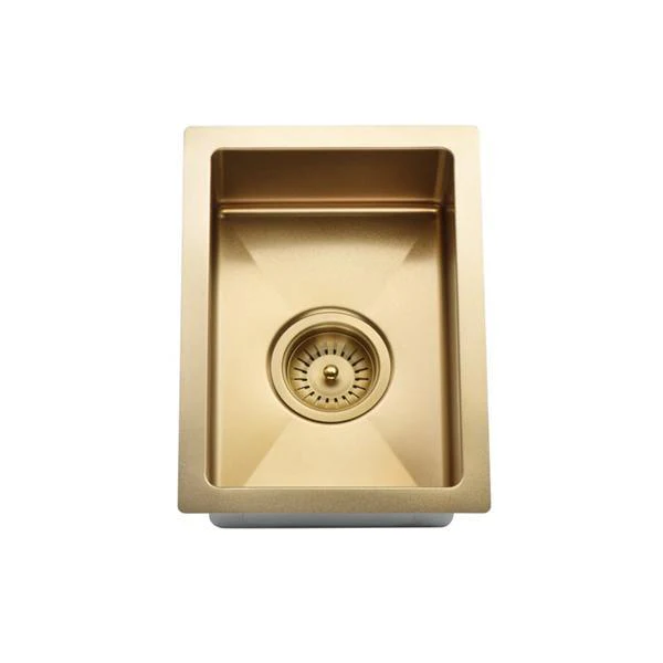 Meir Bar Sink Single Bowl 382mm X 272mm - Brushed Bronze Gold - Image 8