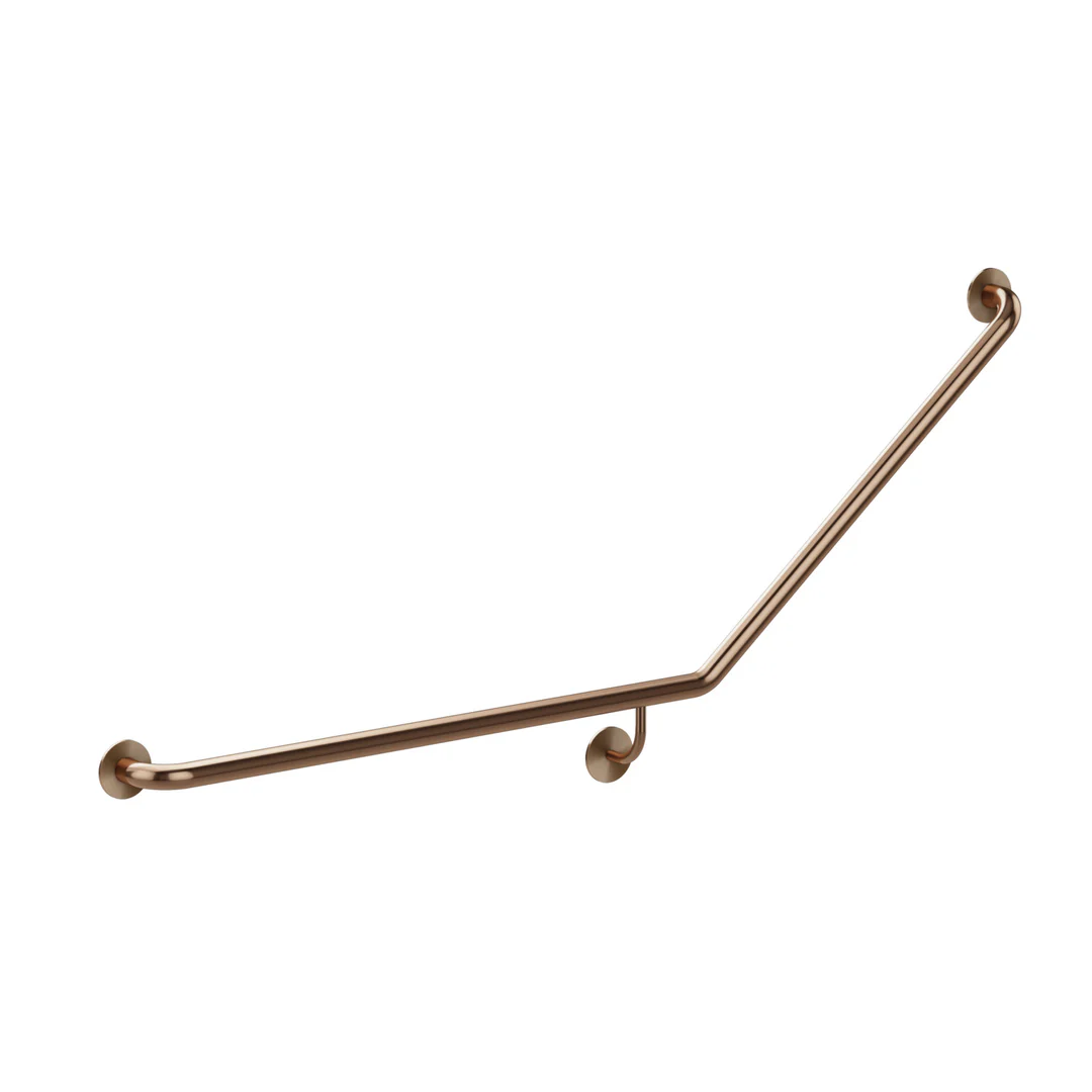 Meir Care Range 40 Degree Left Side Grab Rail Lustre Bronze Mcr-40Lh70-Pvdbz
