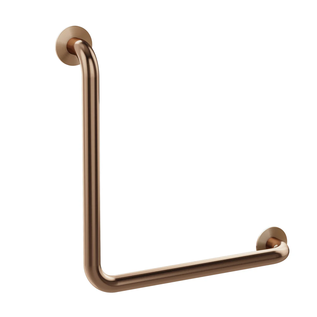 Meir Care Range 90 Degree Grab Rail 450Mm Lustre Bronze Mcr-90R45-Pvdbz
