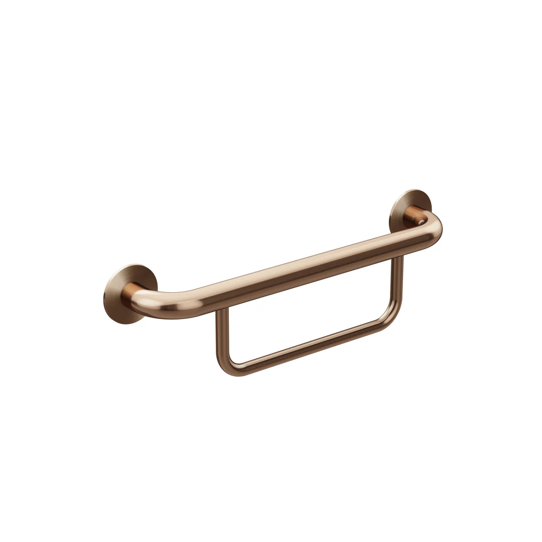 Meir Care Range Hand Towel Rail Lustre Bronze Mcr-Tr28-Pvdbz