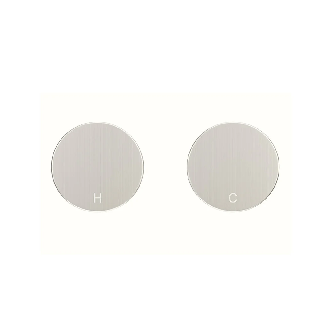 Meir Circular Wall Taps Brushed Nickel - Image 5