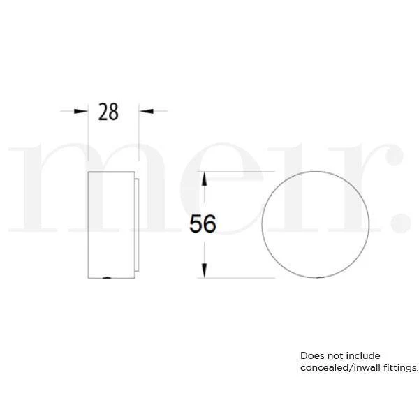 Meir Circular Wall Taps Champagne - Image 11