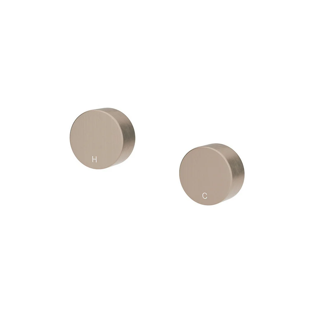 Meir Circular Wall Taps Champagne - Image 2