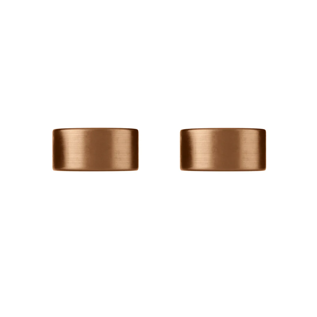 Meir Circular Wall Taps Lustre Bronze - Image 3