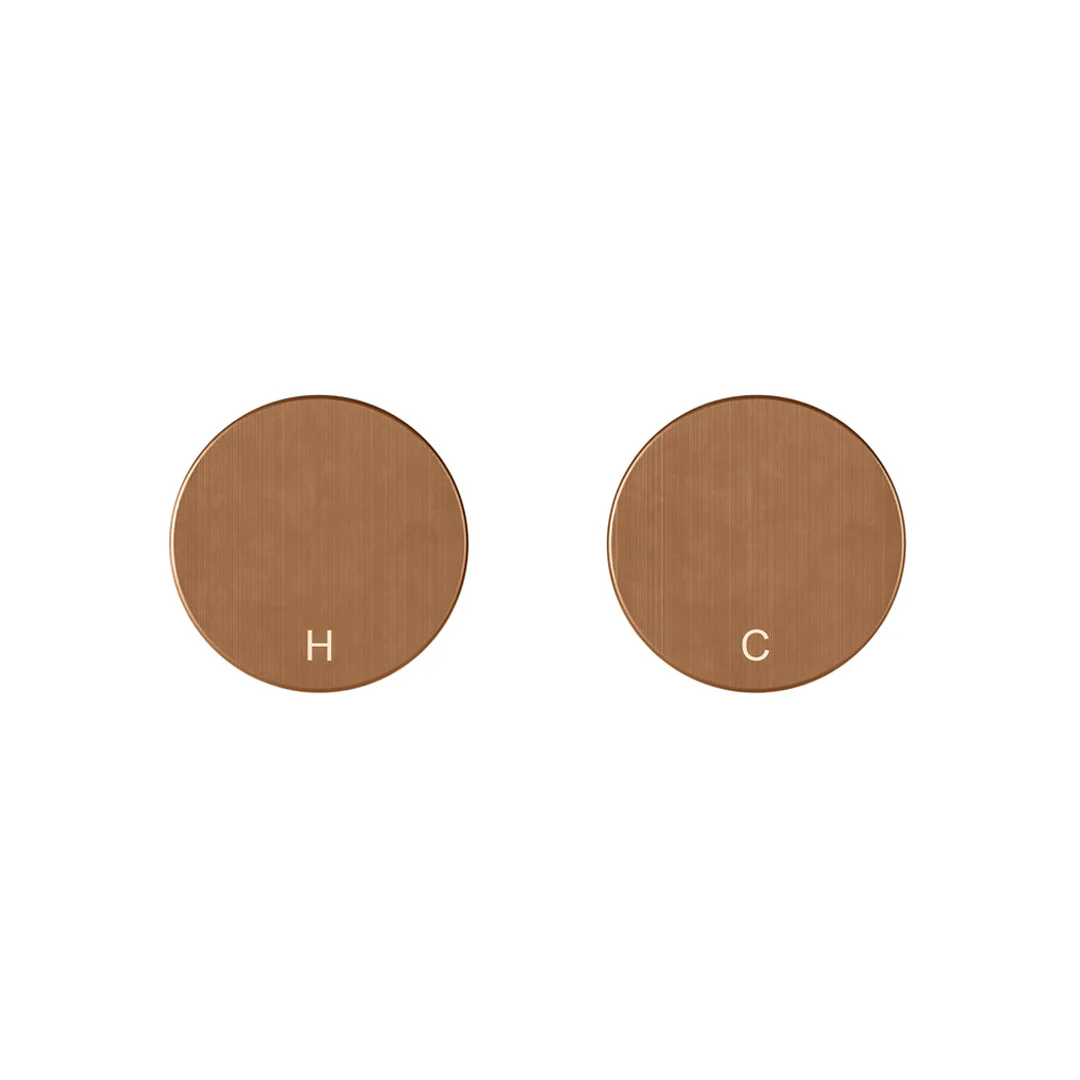 Meir Circular Wall Taps Lustre Bronze - Image 4