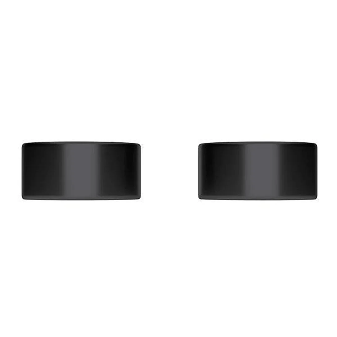 Meir Circular Wall Taps Matte Black - Image 5