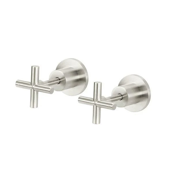 Meir Cross Handle Jumper Valve Wall Top Assemblies Brushed Nickel - Image 8