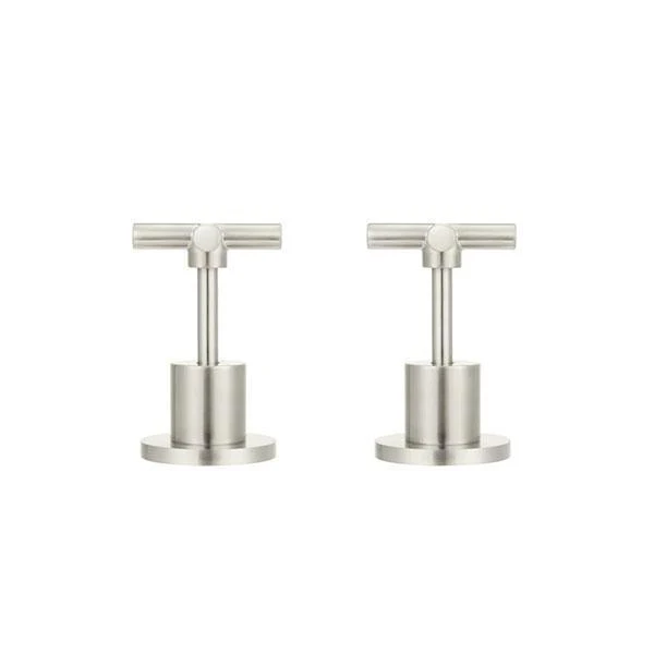Meir Cross Handle Jumper Valve Wall Top Assemblies Brushed Nickel - Image 9