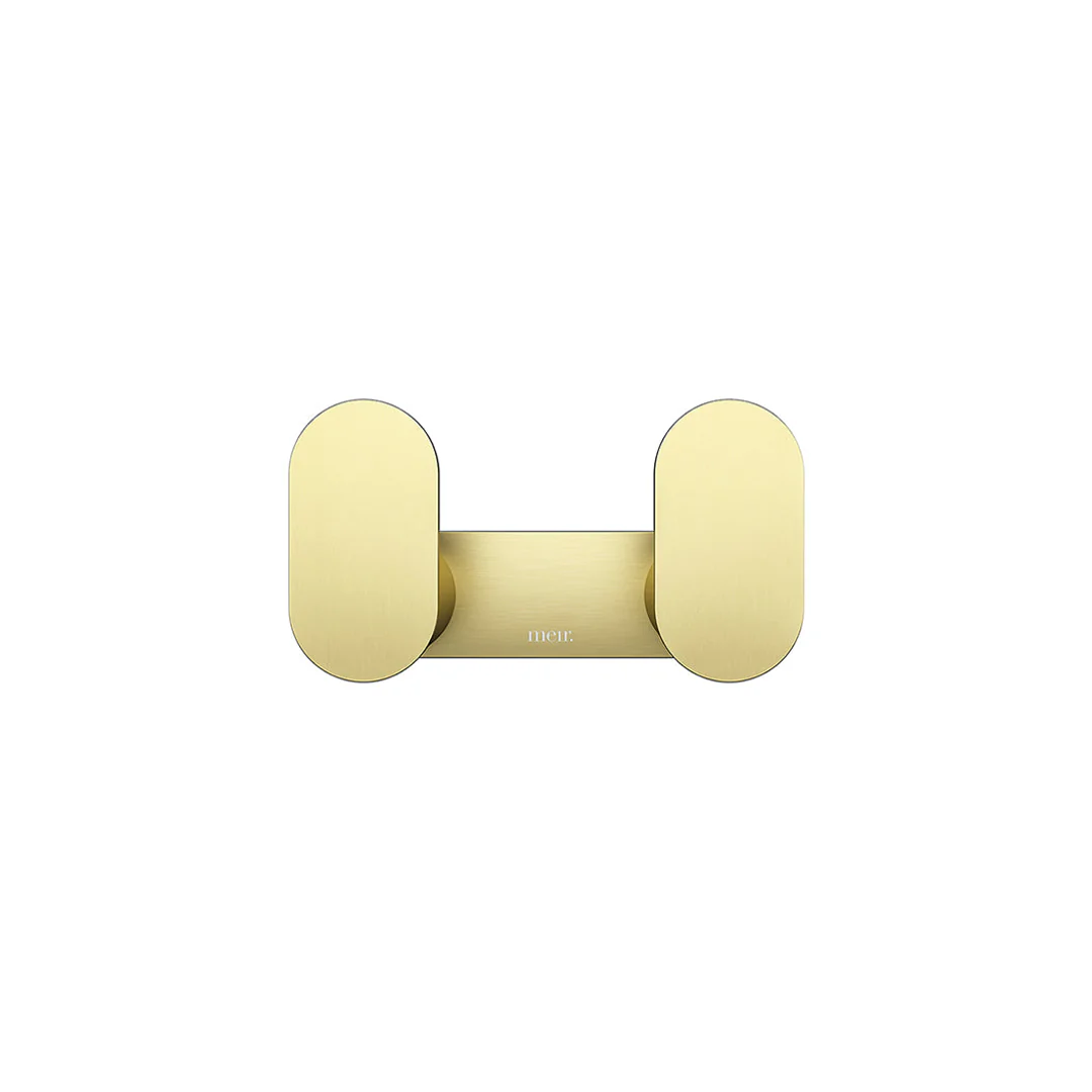 Meir Curvae Double Robe Hook Tiger Bronze