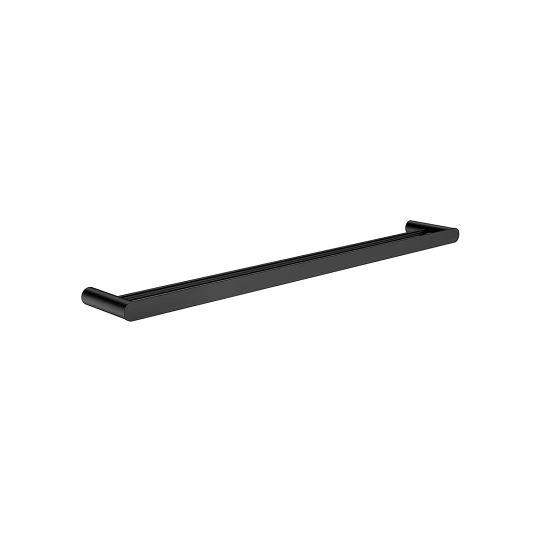 Meir Curvae Double Towel Rail 800Mm Matte Black - Image 3