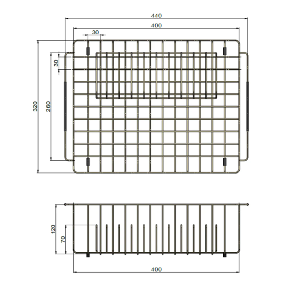Meir Dish Rack Brushed Nickel - Image 2