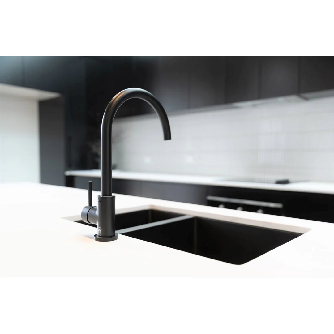 Meir Double Bowl Pvd Kitchen Sink 670mm - Brushed Gun Metal - Image 6