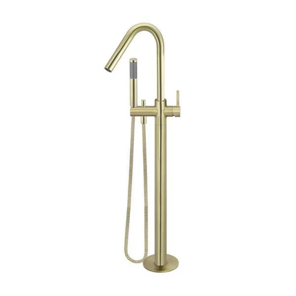 Meir Freestanding Round Bath Mixer With Hand Spray - Tiger Bronze - Image 4
