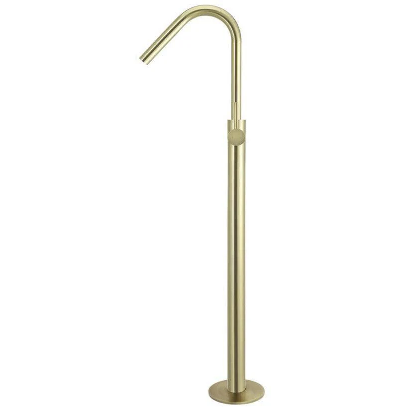Meir Freestanding Round Bath Mixer With Hand Spray - Tiger Bronze - Image 9