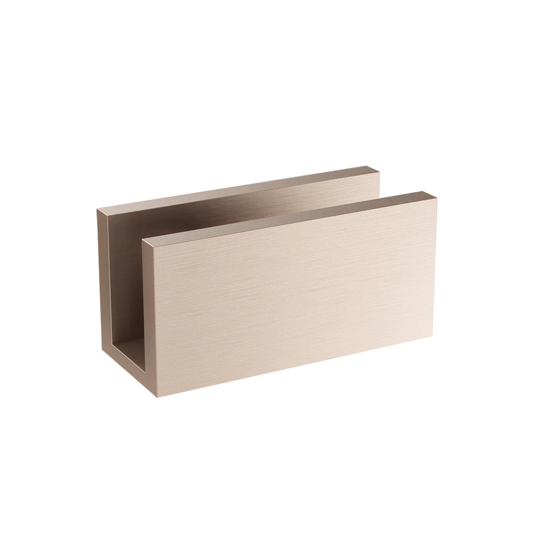Meir Glass Fixing U Bracket Champagne - Image 2