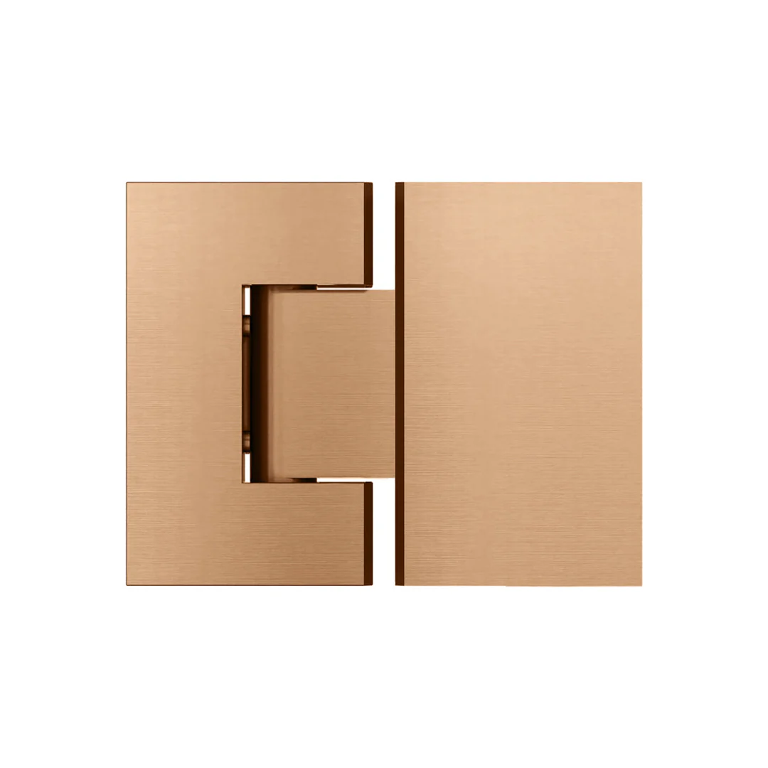 Meir Glass To Glass Shower Door Hinge Lustre Bronze