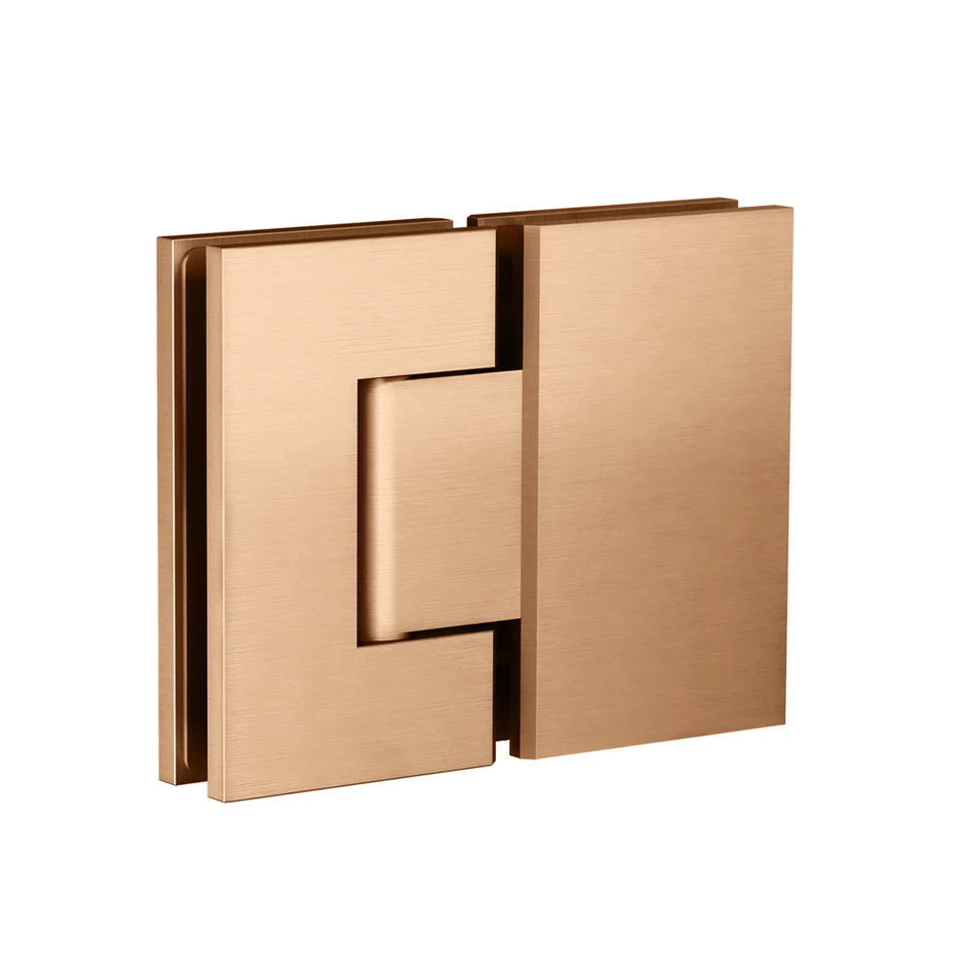 Meir Glass To Glass Shower Door Hinge Lustre Bronze - Image 3