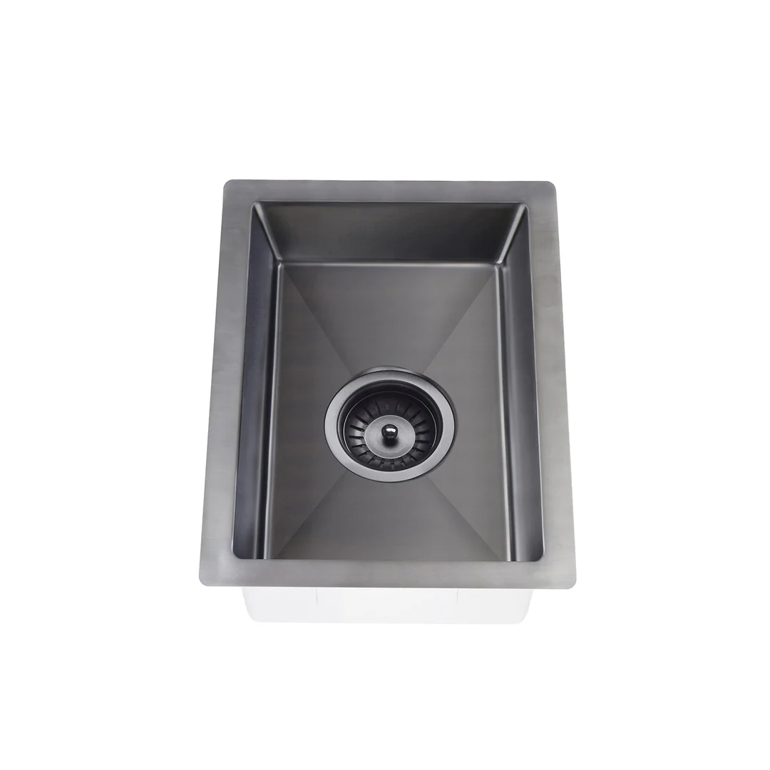 Meir Kitchen Mini Sink Single Bowl 272 X 382 - Brushed Gun Metal - Image 2