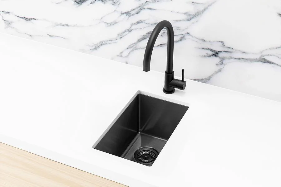 Meir Kitchen Mini Sink Single Bowl 272 X 382 - Brushed Gun Metal - Image 8