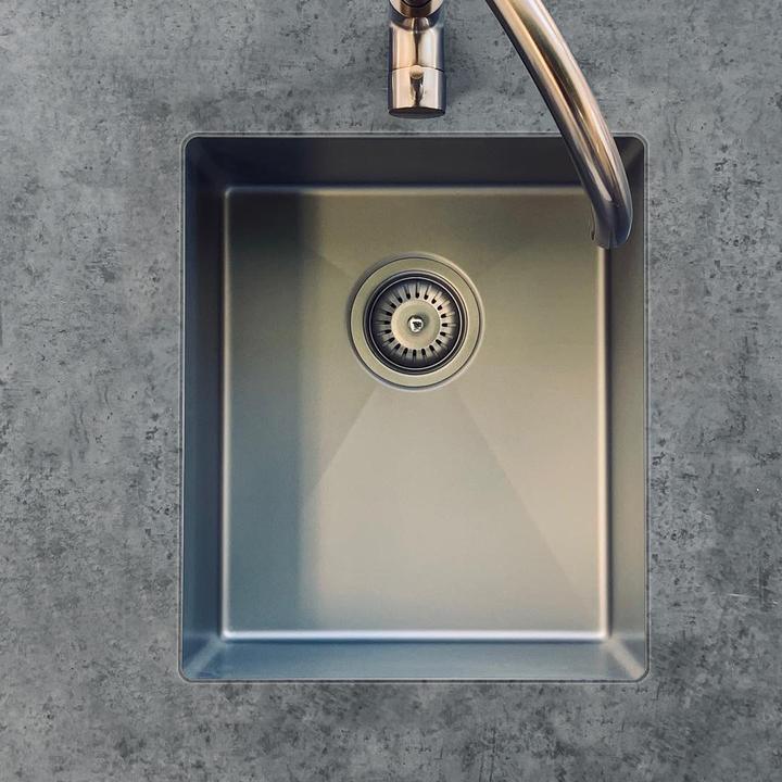 Meir Kitchen Mini Sink Single Bowl 382mm X 272mm - Brushed Nickel - Image 11