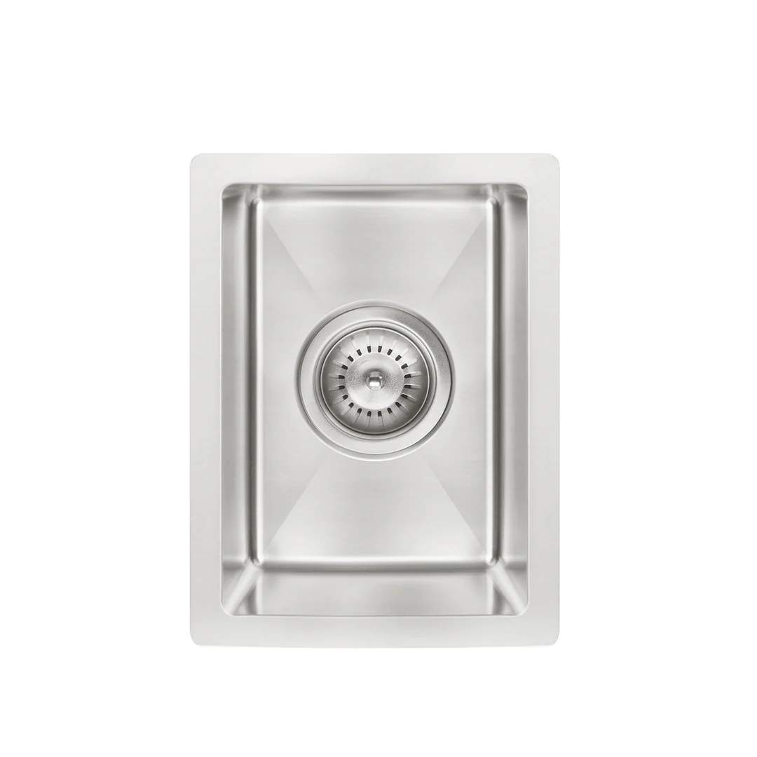 Meir Kitchen Mini Sink Single Bowl 382mm X 272mm - Brushed Nickel - Image 4