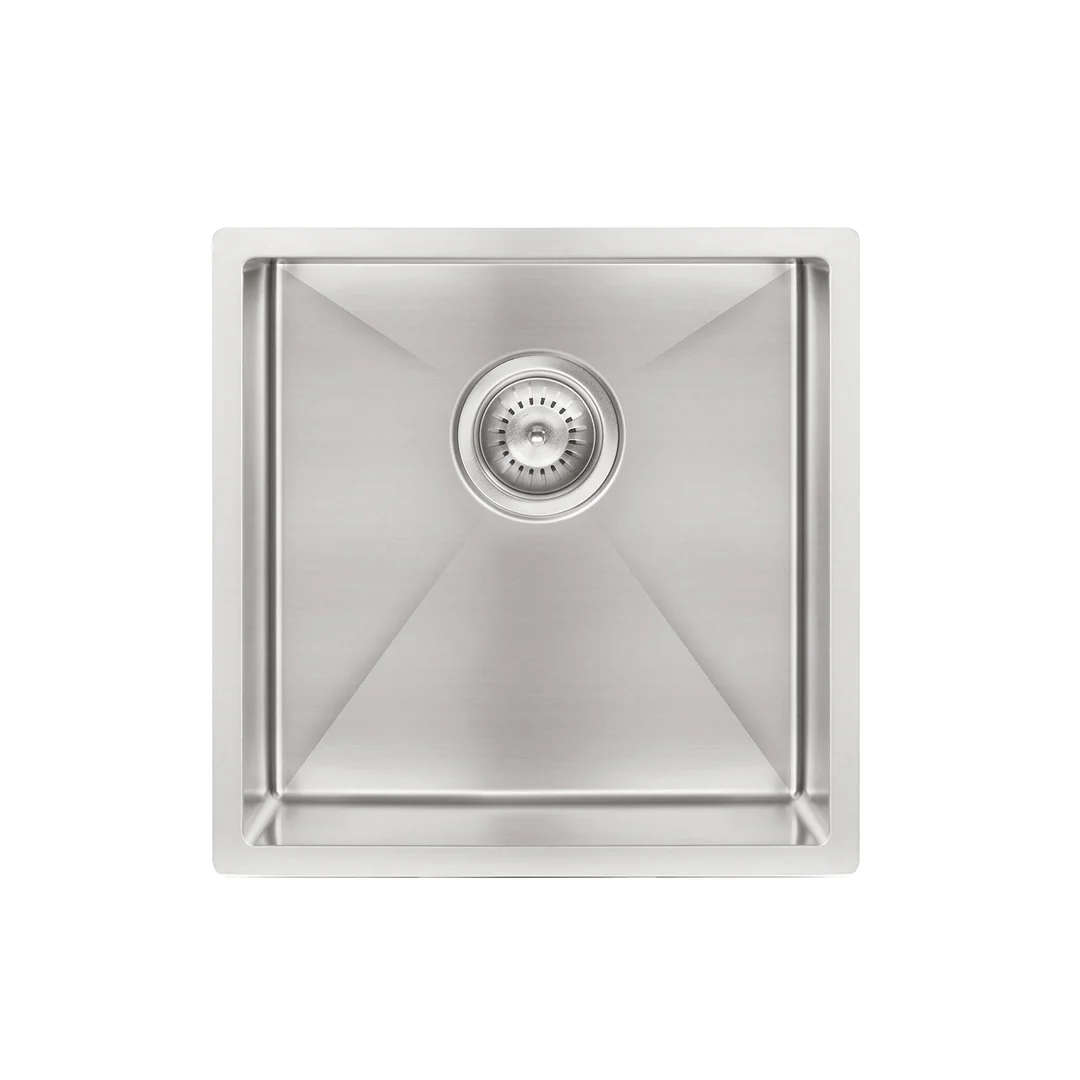 Meir Kitchen Sink Single Bowl 450mm X 450mm - Brushed Nickel - Image 2