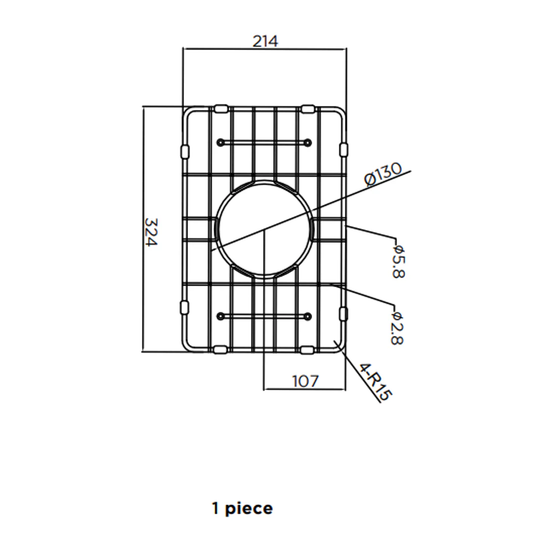 Meir Lavello Protection Grid For Mksp S322222 Stainless Steel - Image 2