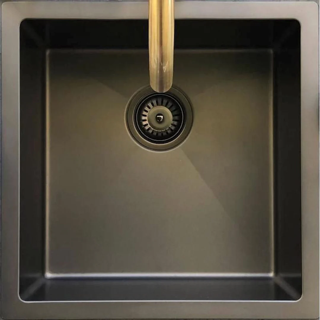 Meir Lavello Sink Strainer And Waste Plug Basket With Stopper Shadow - Image 3