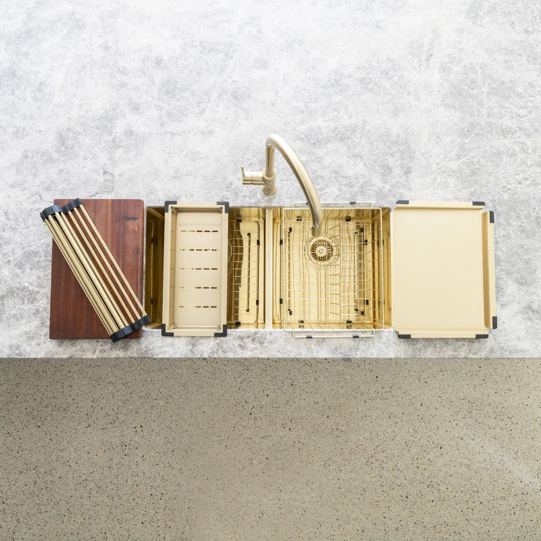 Meir Lavello Stainless Steel Rolling Mat Protector Tiger Bronze Rm-01-Pvdbb - Image 4