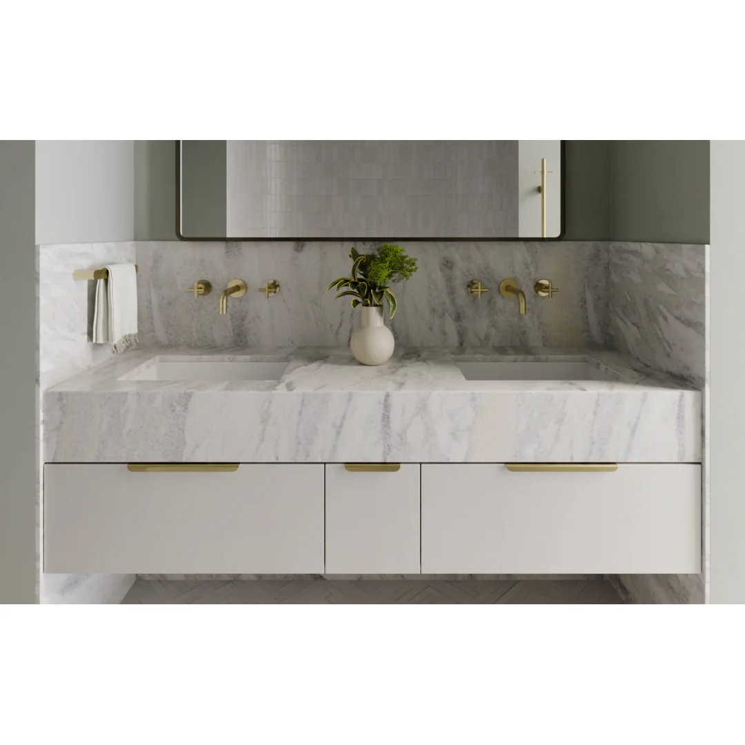 Meir Oppen Edge Pull 150Mm Cabinet Handle Tiger Bronze - Image 4