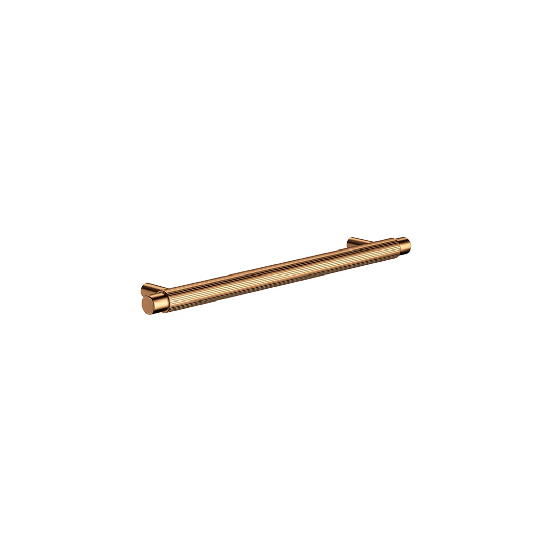 Meir Oppen Round Pull 200mm Cabinet Handle (Linear) Lustre Bronze - Image 4