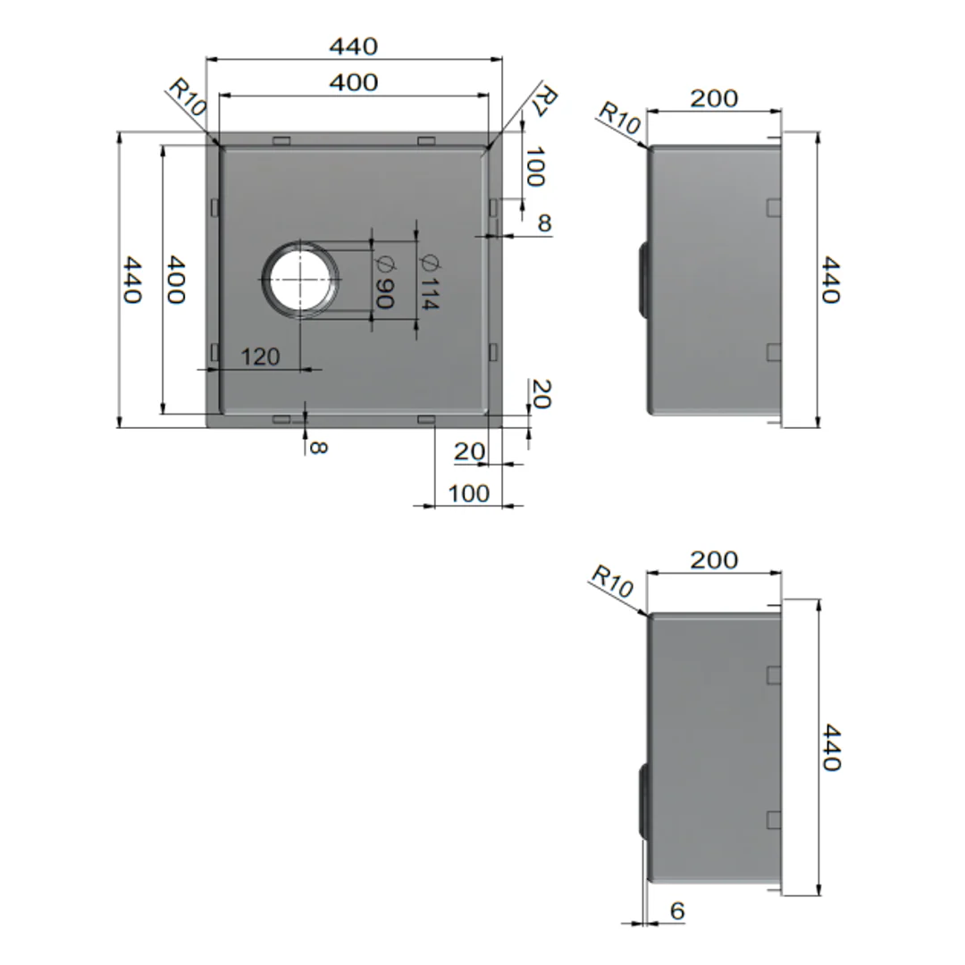 Meir Outdoor Sink Stainless Steel - Image 2