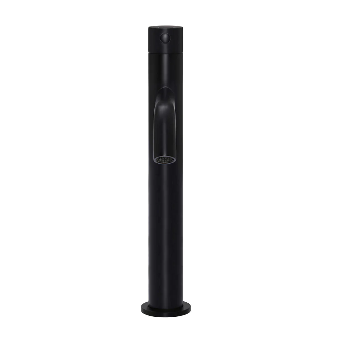 Meir Piccola Tall Basin Mixer Tap With 130Mm Spout Matte Black - Image 4