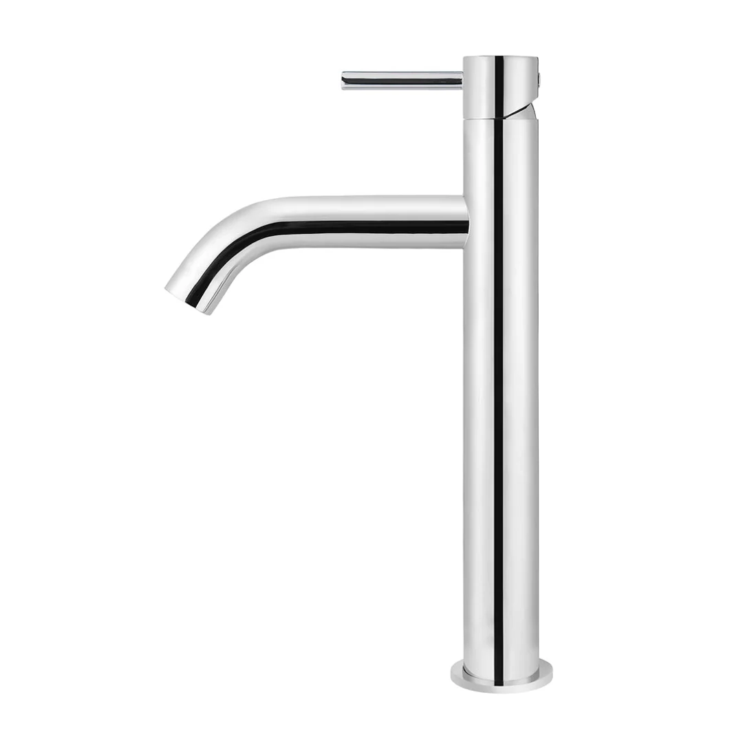 Meir Piccola Tall Basin Mixer Tap With 130Mm Spout Polished Chrome - Image 3