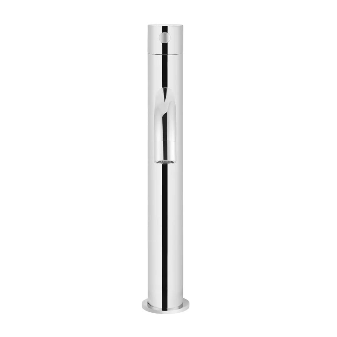Meir Piccola Tall Basin Mixer Tap With 130Mm Spout Polished Chrome - Image 4