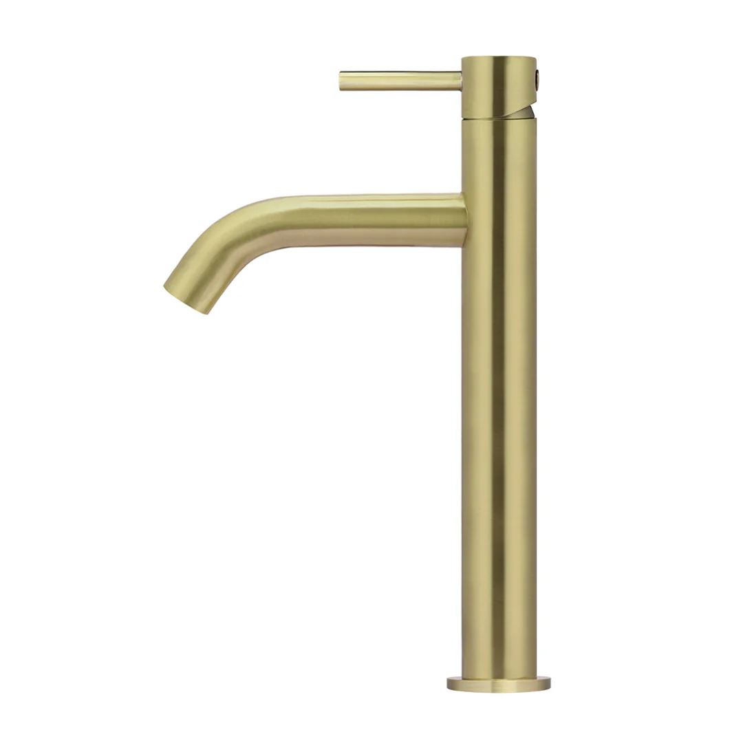 Meir Piccola Tall Basin Mixer Tap With 130Mm Spout Tiger Bronze - Image 3