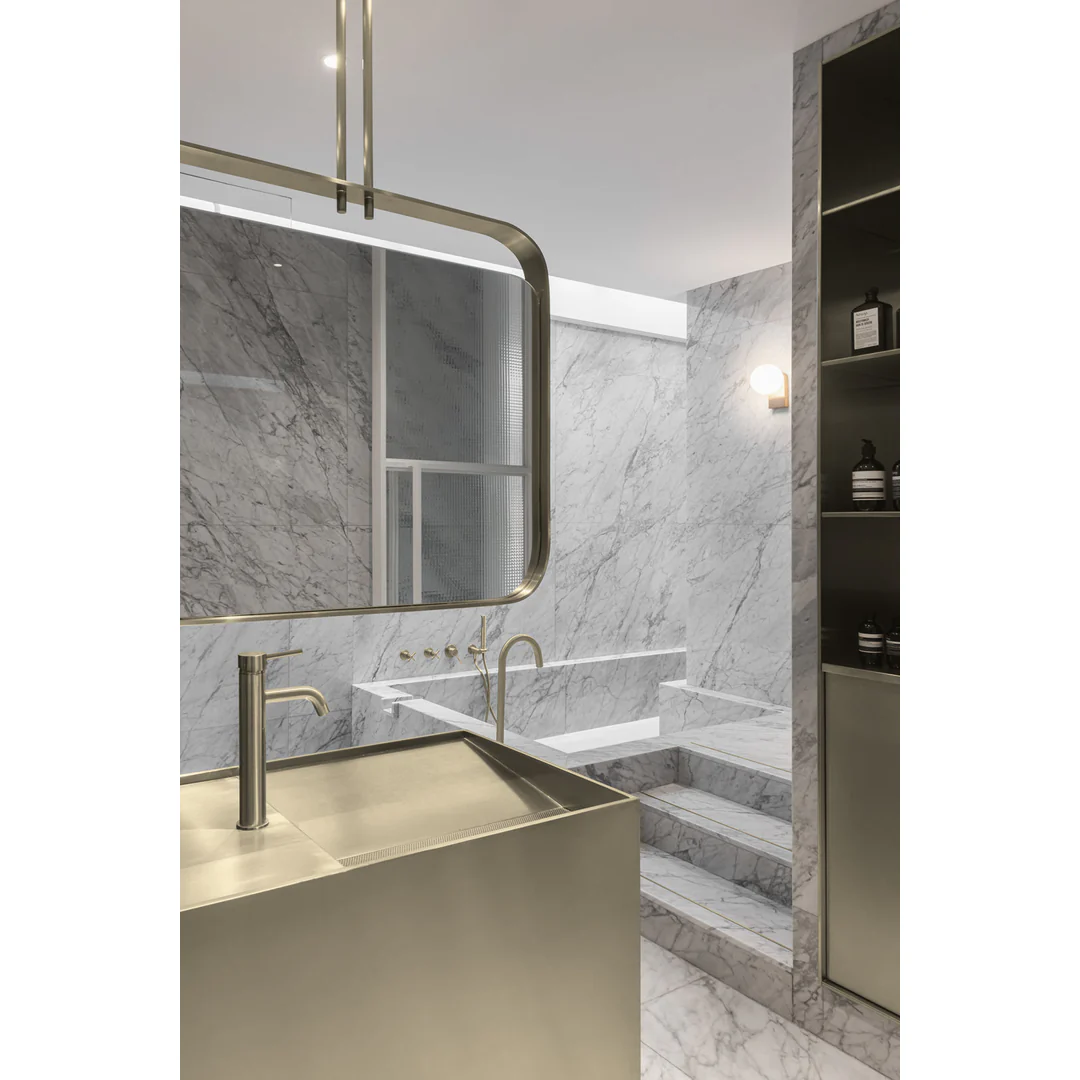Meir Piccola Tall Basin Mixer Tap With 130Mm Spout Tiger Bronze - Image 5