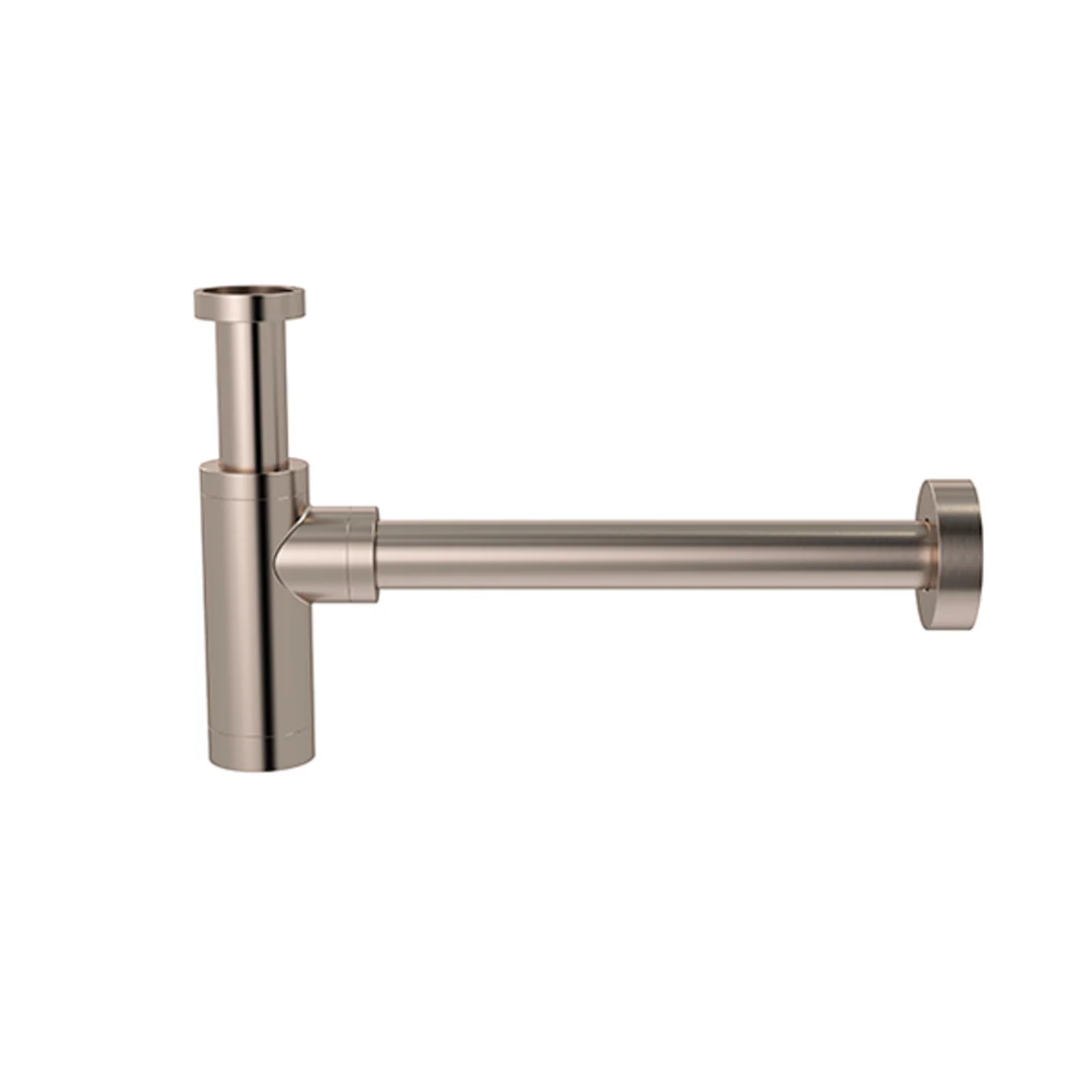 Meir Round Bottle Trap For 32mm Basin Waste & 32mm Waste Pipe With 40mm Adapter Champagne