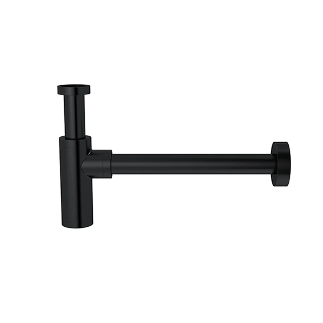 Meir Round Bottle Trap For 32mm Basin Waste & 32mm Waste Pipe With 40mm Adapter Matte Black