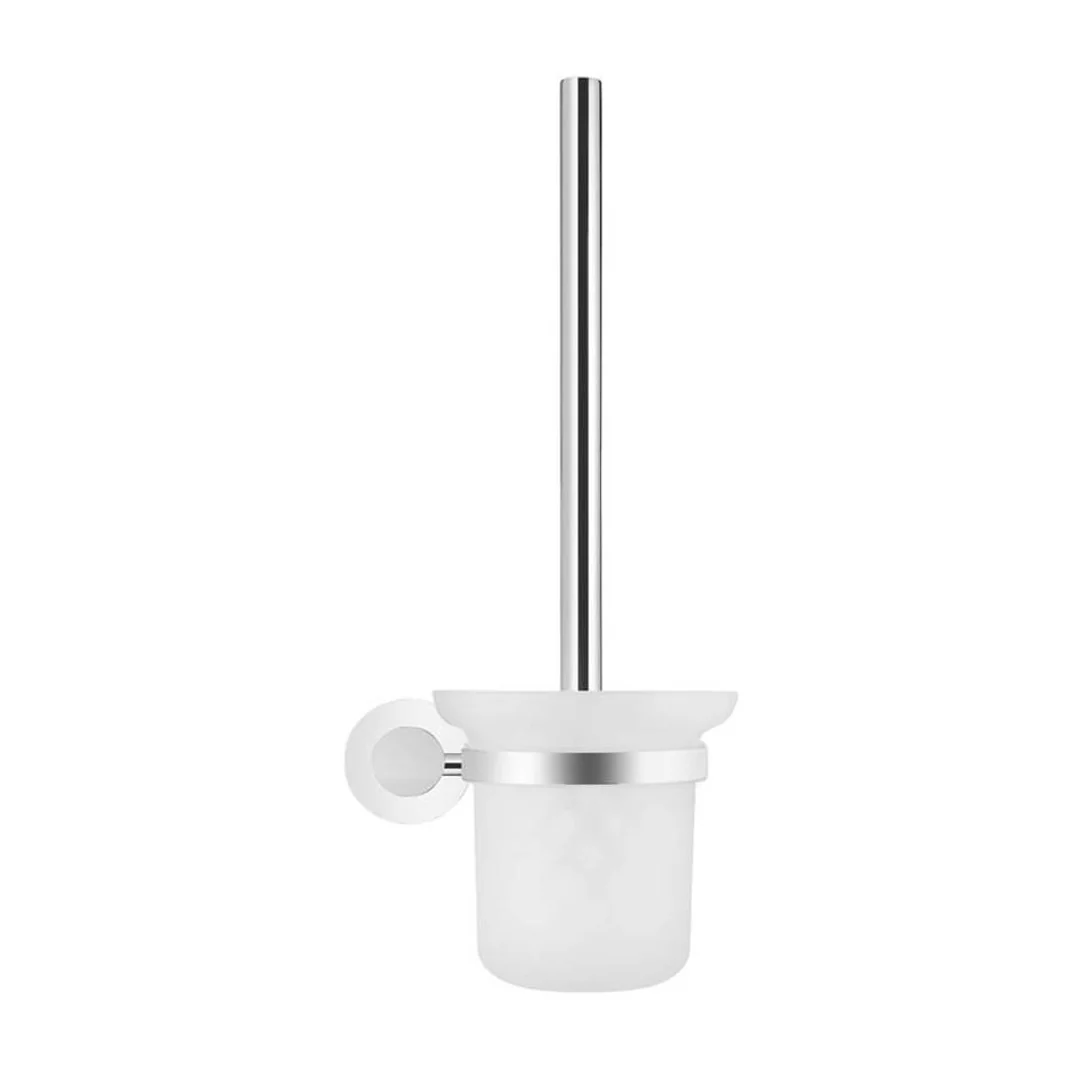 Meir Round Chrome Toilet Brush And Holder - Image 3