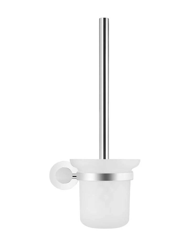 Meir Round Chrome Toilet Brush And Holder - Image 6