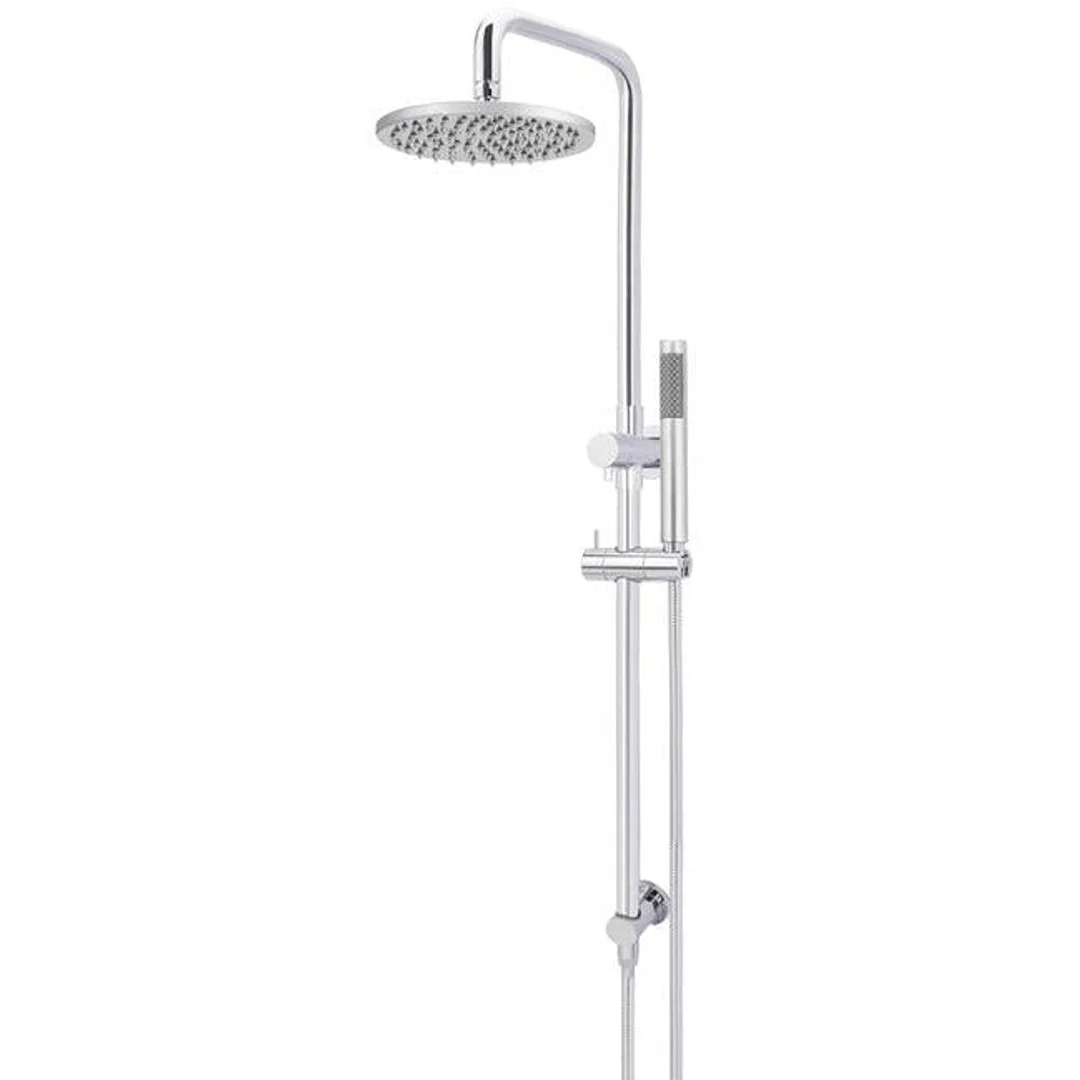 Meir Round Combination Shower Rail 200mm Rose & Hand Shower - Chrome - Image 2