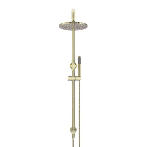 Meir Round Combination Shower Rail 200mm Rose & Hand Shower - Tiger Bronze - Image 6